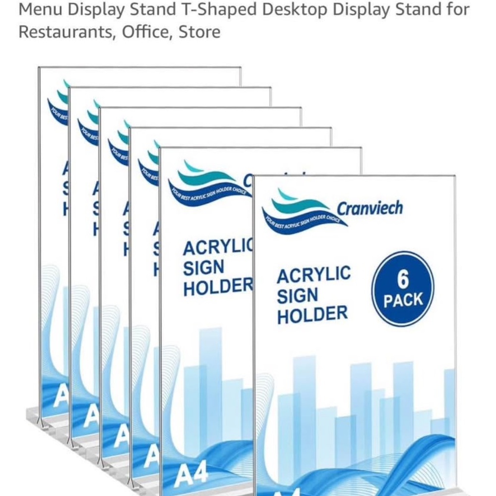 Amazon Clear Acrylic Display Stand